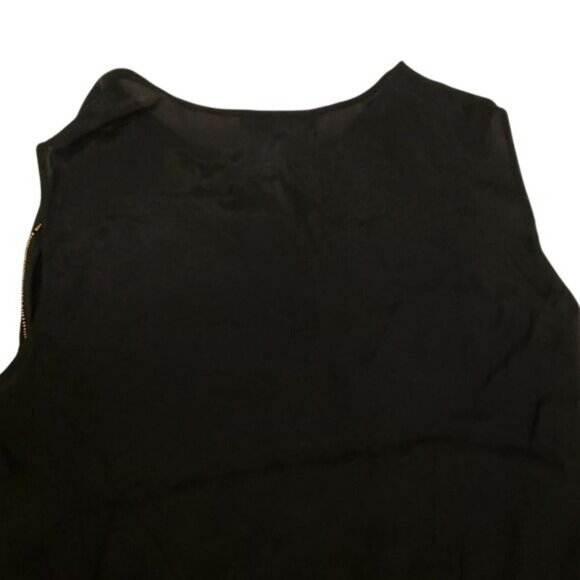 In Luv Boho Shabby Chic Fringe Sleeveless Tank Top Black Women Medium M NWT - Picture 9 of 13